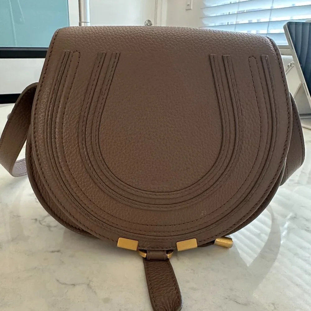 Chloé Marcie Mini Leather Crossbody - Picture 1 of 7